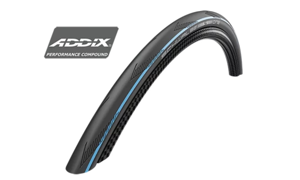 Riepa 28" Schwalbe One Tube Type HS 464A, Perf Fold. 25-622 / 700x25C Addix Blue Strips 