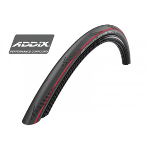 Riepa 28" Schwalbe One Tube Type HS 464A, Perf Fold. 25-622 / 700x25C Addix Red Strips