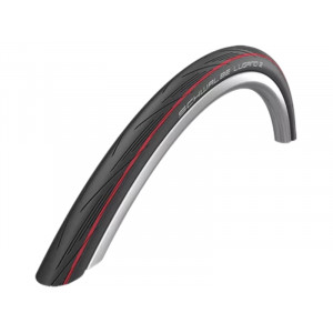 Riepa 28" Schwalbe Lugano II HS 471, Active Fold. 25-622 / 700x25C Red Stripes