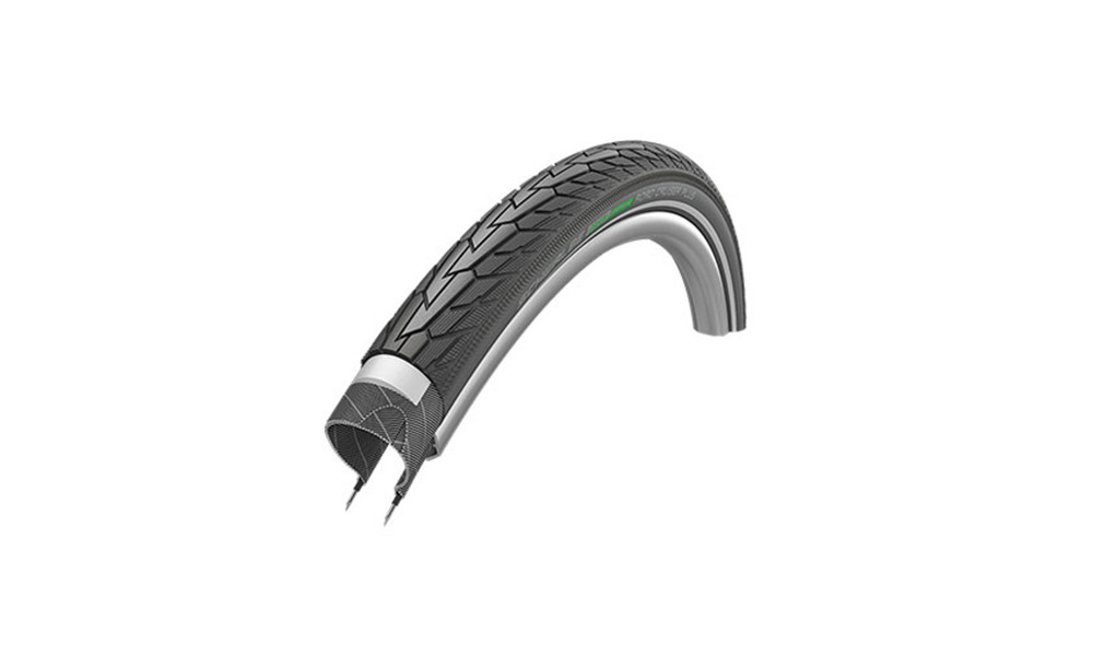 Riepa 28" Schwalbe Road Cruiser Plus HS 484, Active Wired 47-622 / 28x1.75 GreenCompound Reflex 