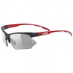 Brilles Uvex Sportstyle 802 variomatic black red white / smoke