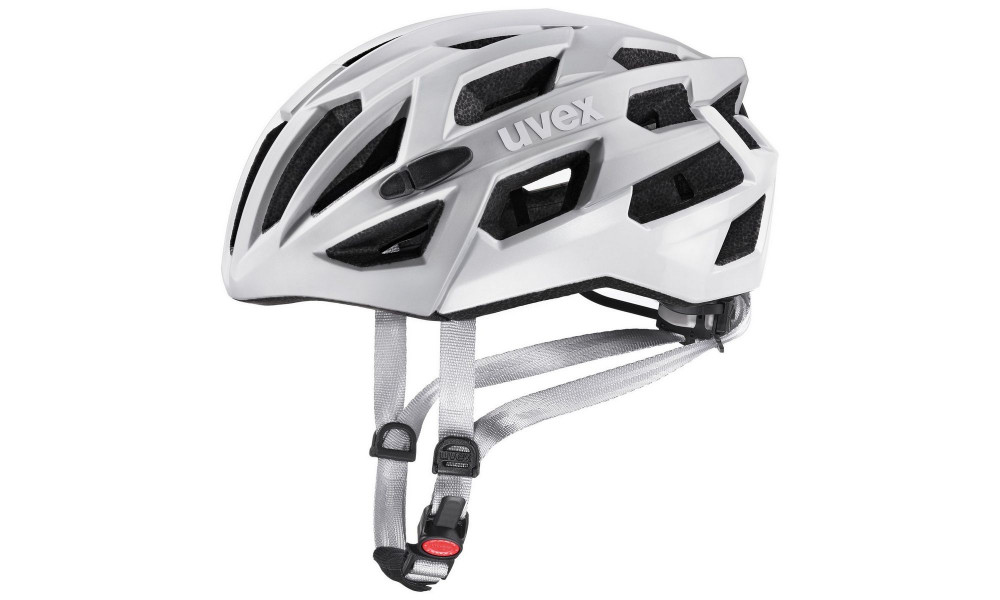 Velo ķivere Uvex Race 7 silver mat white - 5