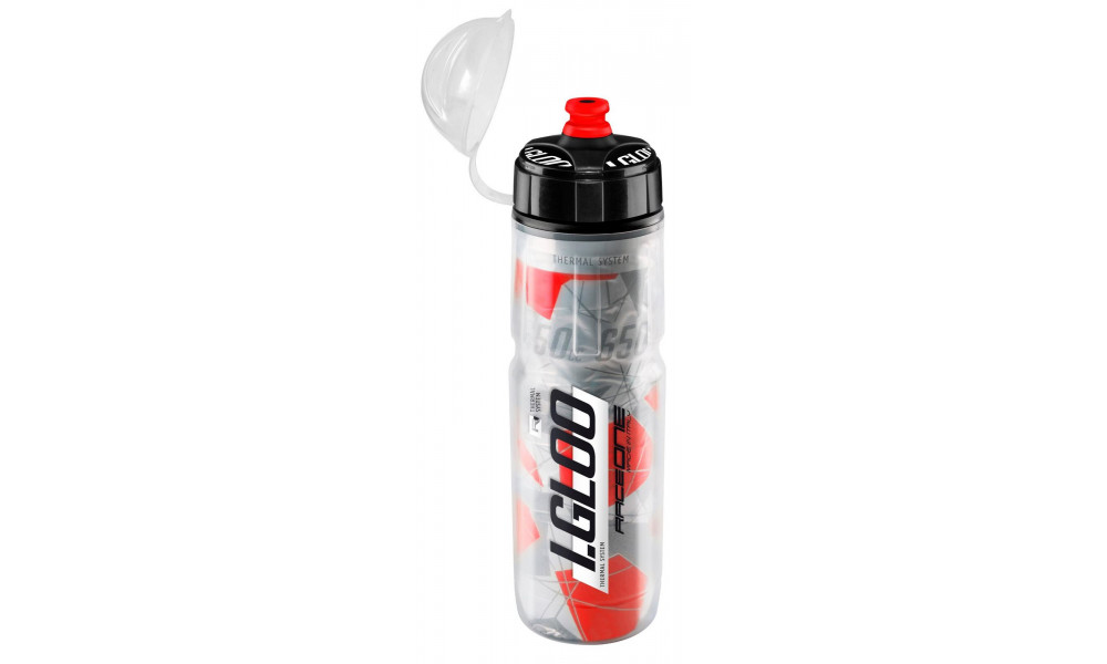 Pudele Thermo RaceOne I.GLOO 650cc red with cap 