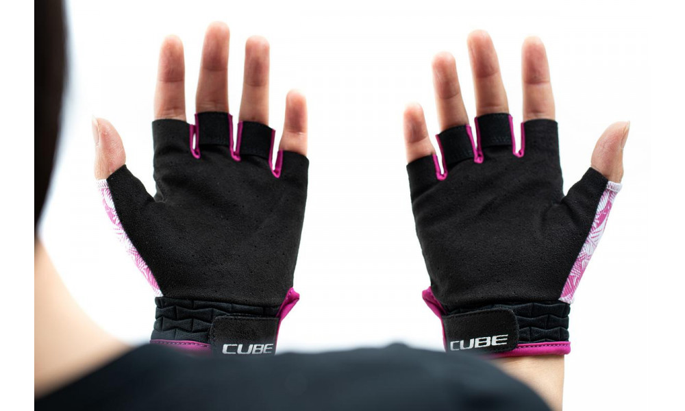 Gloves Cube Performance Junior Short pink - 4