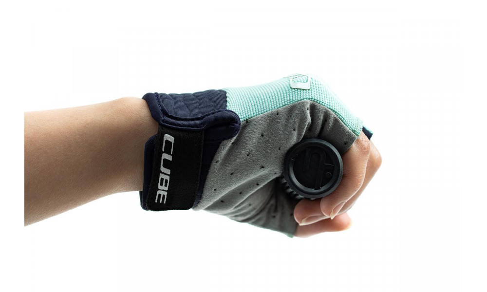 Gloves Cube Performance Junior Short blue'n'mint - 3