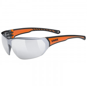 Brilles Uvex Sportstyle 204 black orange / mirror silver