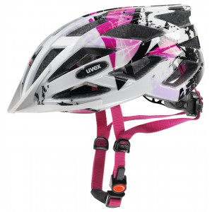 Velo ķivere Uvex Air wing white-pink