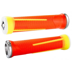 Stūres rokturu ODI AG-1 Signature V2.1 Lock-On Flouro Orange/Yellow