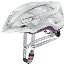 Velo ķivere Uvex City active silver plum mat