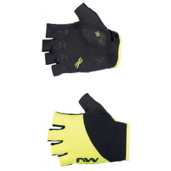 Velo cimdi Northwave Fast Short yellow fluo-black-S