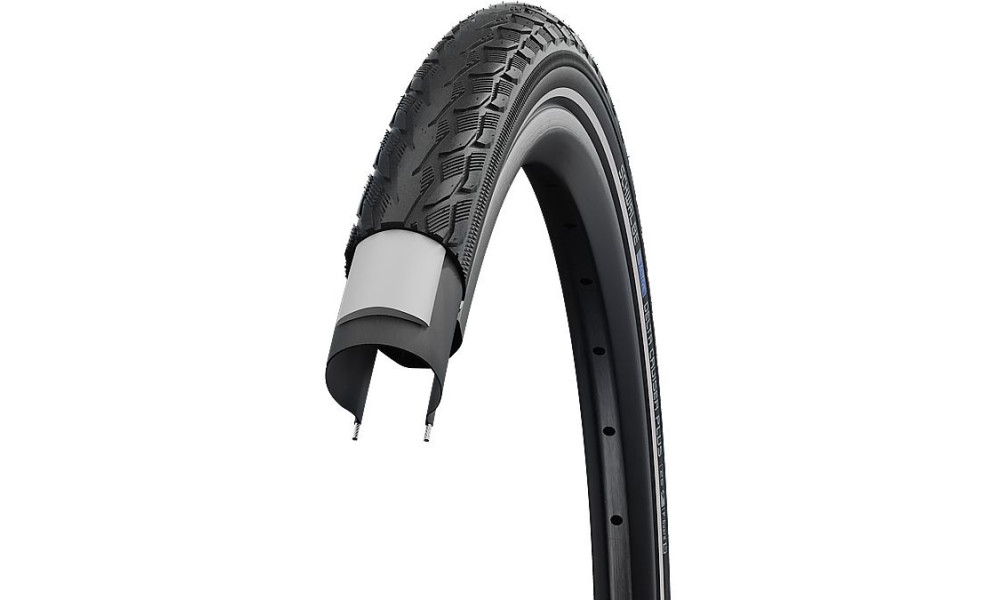 Riepa 28" Schwalbe Delta Cruiser Plus HS 431 Active Wired 40-622 / 28x1.50 Black-Reflex - 2