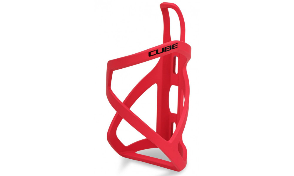 Pudeles turētājs Cube HPP Left-Hand Sidecage matt red'n'glossy black 