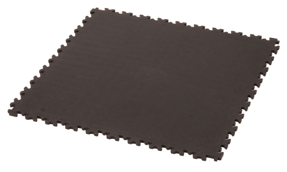 Darbnīcas grīdas flīzes Cyclus Tools PVC workshop floor tile 50x50x0.7cm black (730021) 