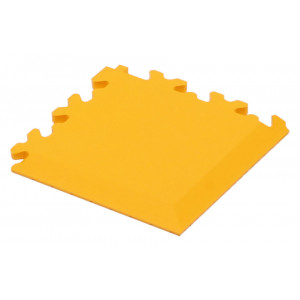 Daļa no darbnīcas grīdas flīzes Cyclus Tools PVC corner strip for workshop floor tiles 3.5x13.5x0.7cm yellow (730023)