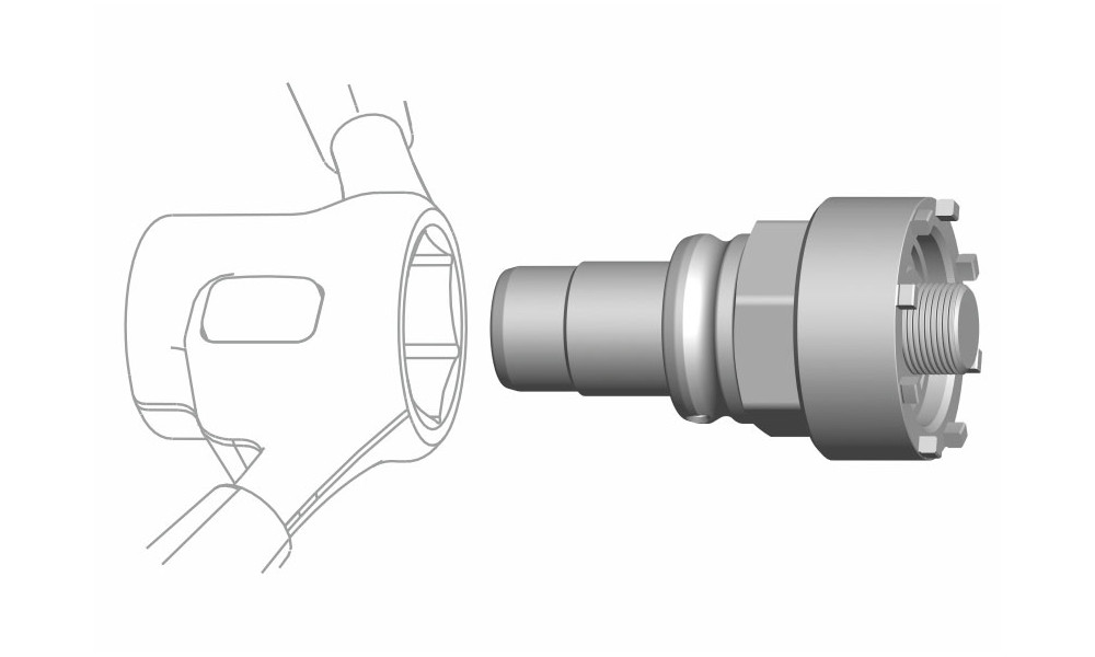 Instruments Cyclus Tools Snap.In for locknut Bosch BDU 4 (7202783) - 1