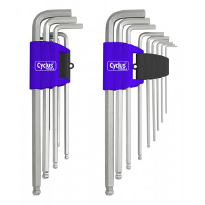 Atslēgu komplekts Cyclus Tools Imbus Hexagon ball-end 9 gab. with holder (720559)