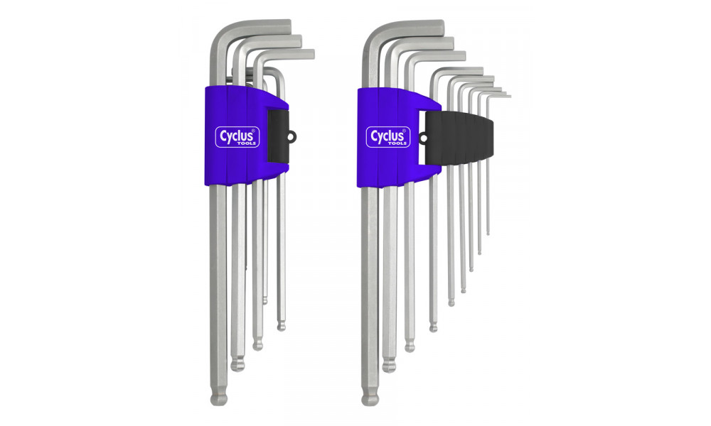 Atslēgu komplekts Cyclus Tools Imbus Hexagon ball-end 9 gab. with holder (720559) 