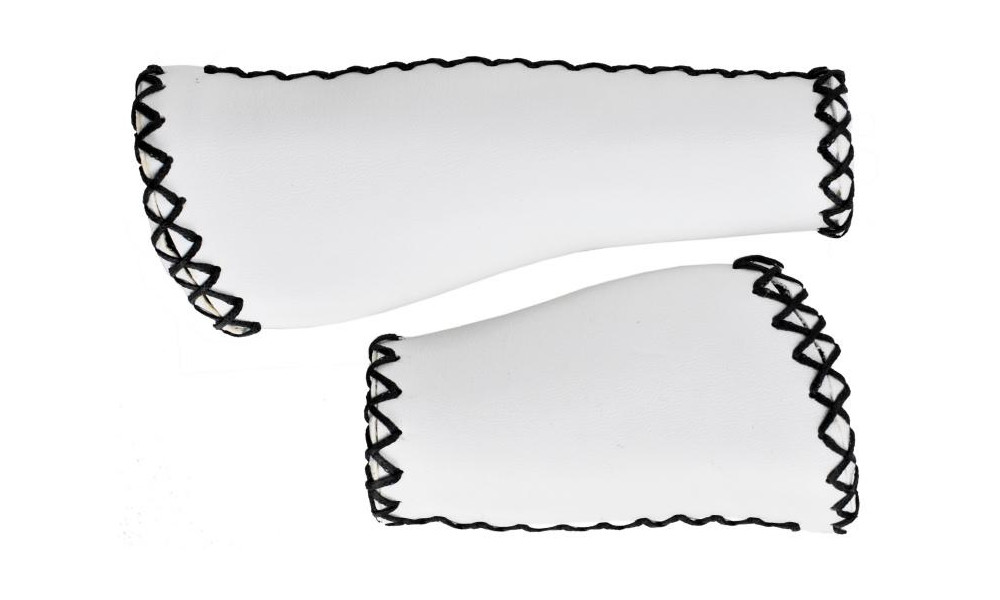 Stūres rokturi Velo ProX VLG-649-2AD2S 135/92mm Ergo white-black 