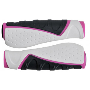 Stūres rokturi Velo ProX VLG-719AD3 130mm Comfort GEL pink-white