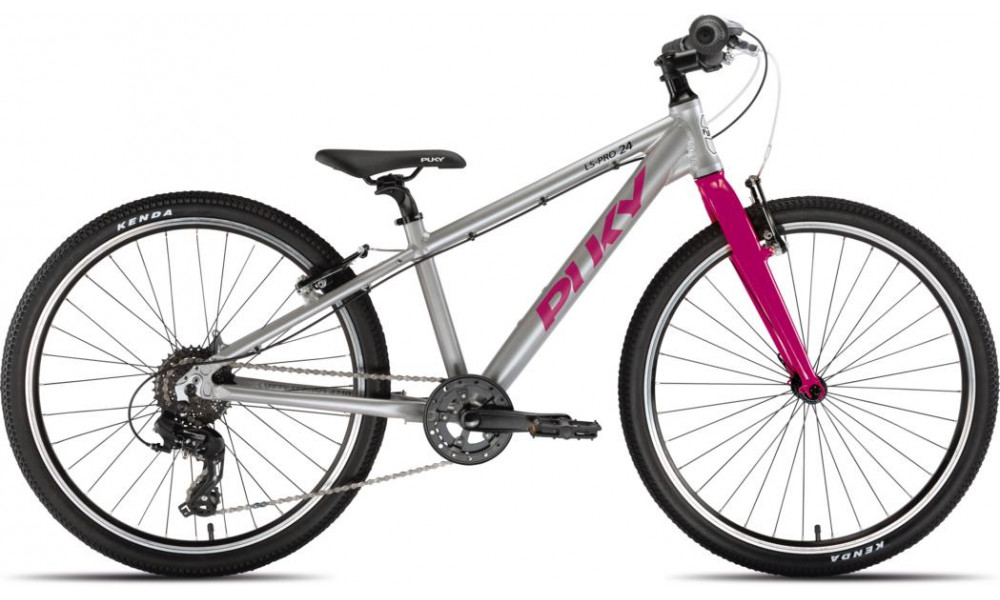 Velosipēds PUKY LS-PRO 24-8 Alu silver/berry - 1