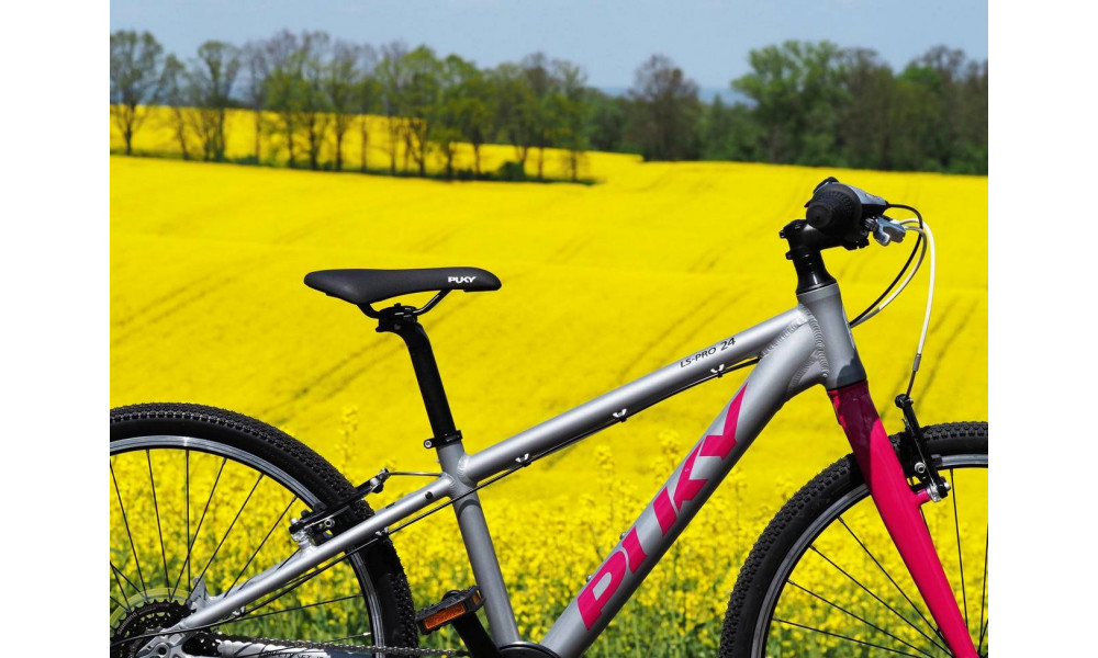 Velosipēds PUKY LS-PRO 24-8 Alu silver/berry - 2