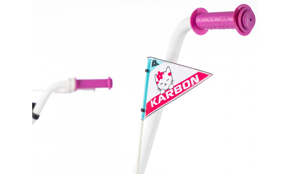 Velosipēds Karbon Kitty 16 pink-white - 4