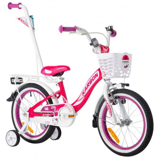 Velosipēds Karbon Kitty 16 pink-white