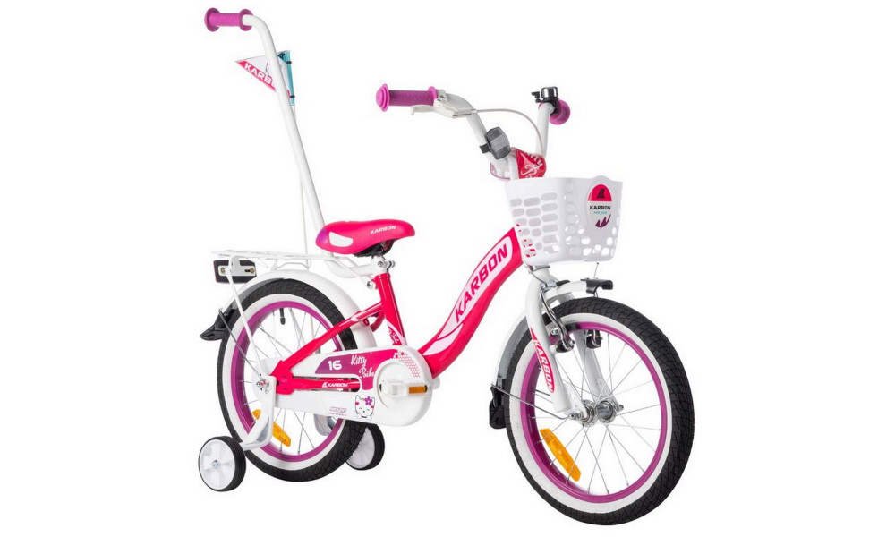 Velosipēds Karbon Kitty 16 pink-white - 22