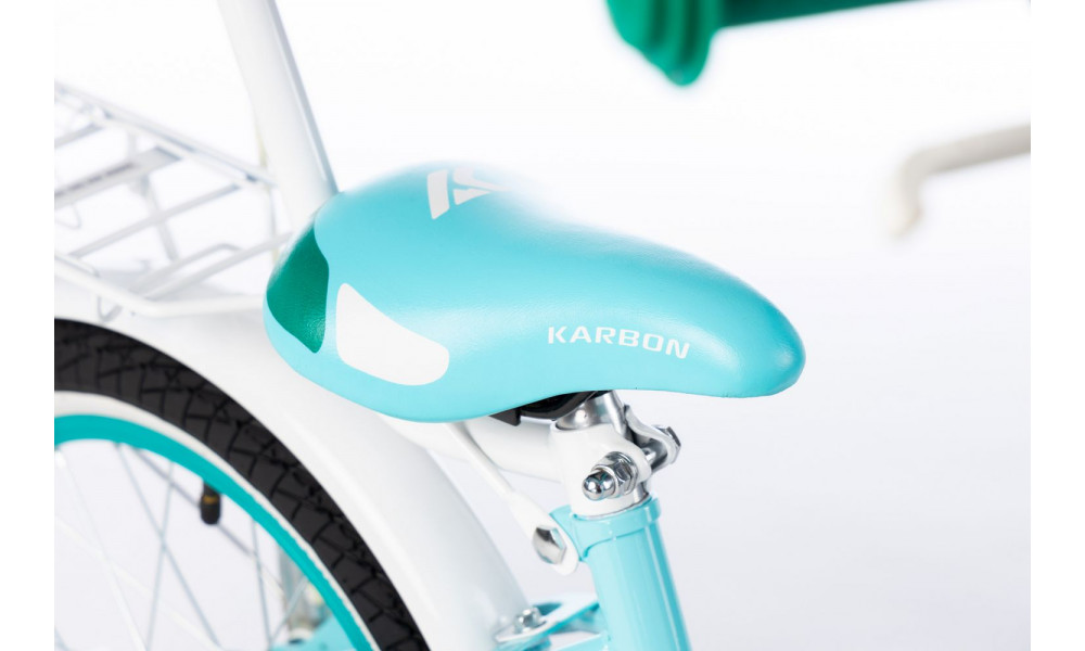 Velosipēds Karbon Kitty 16 turquoise-white - 2