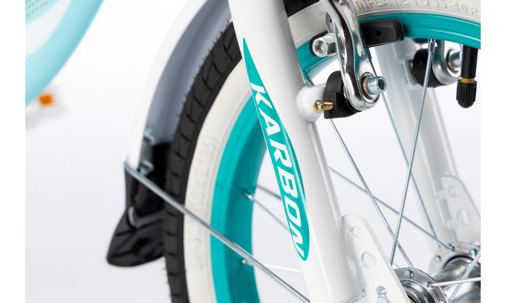 Velosipēds Karbon Kitty 16 turquoise-white - 3
