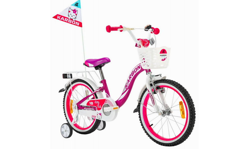 Velosipēds Karbon Kitty 18 violet-white - 13