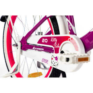 Velosipēds Karbon Kitty 20 violet-white