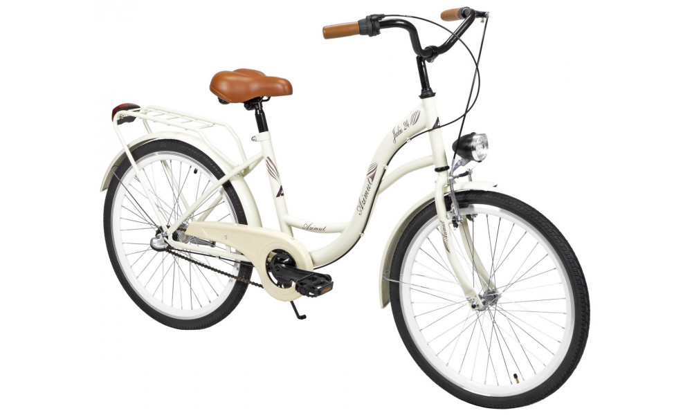 Velosipēds AZIMUT Julie 24" 3-speed 2025 light cream - 4
