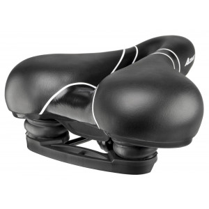 Sēdeklis Azimut Comfort Full Cut 265x200mm black-silver (1029)