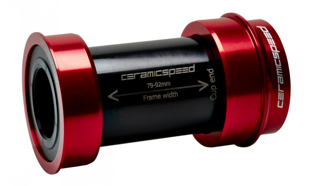 Monobloks CeramicSpeed Coated BBright / PF46X79 for Shimano/FSA/Rotor 24mm red (105179) 