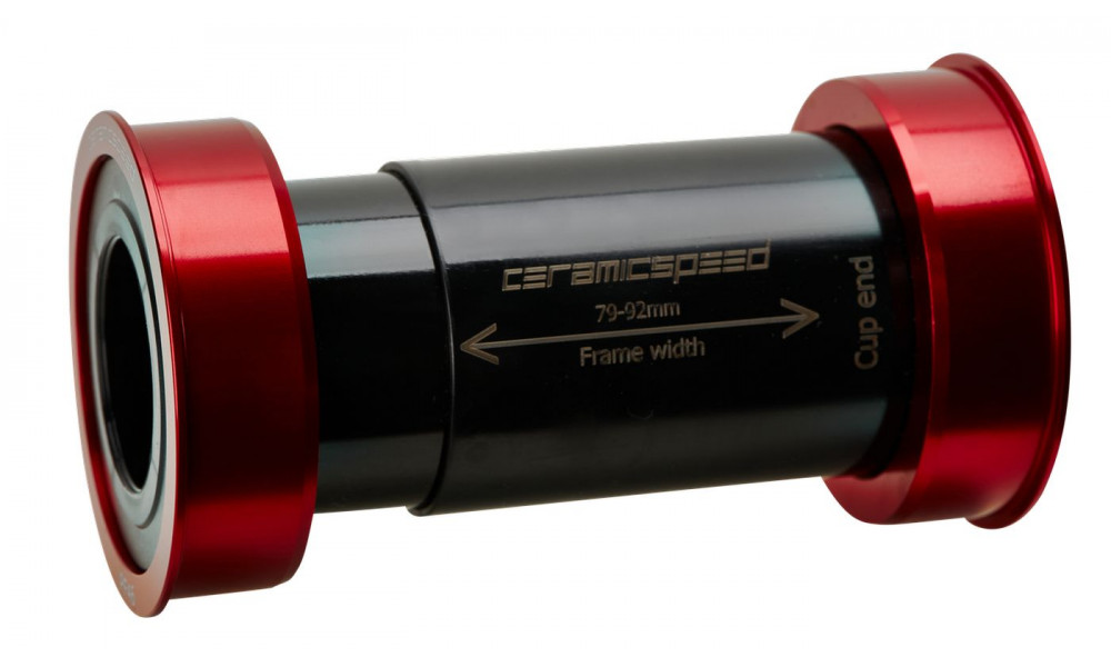 Monobloks CeramicSpeed Coated EVO386 / PF46X86 for Shimano/FSA/Rotor 24mm red (101434) 