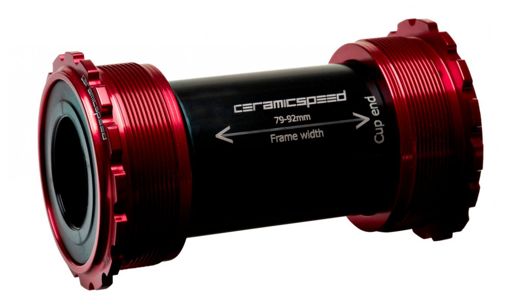 Monobloks CeramicSpeed T45 Coated Threadfit 82.5 for Shimano/FSA/Rotor 24mm red (105144) 