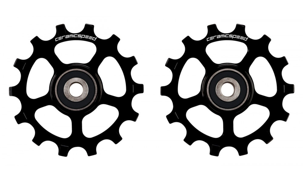 Pārslēdzēju rullīši CeramicSpeed for Shimano 12s XT/XTR MTB Alloy 607 stainless steel black (107501) 