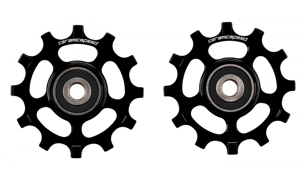 Pārslēdzēju rullīši CeramicSpeed for SRAM 12s AXS XPLR Alloy 607 stainless steel black (110661) 