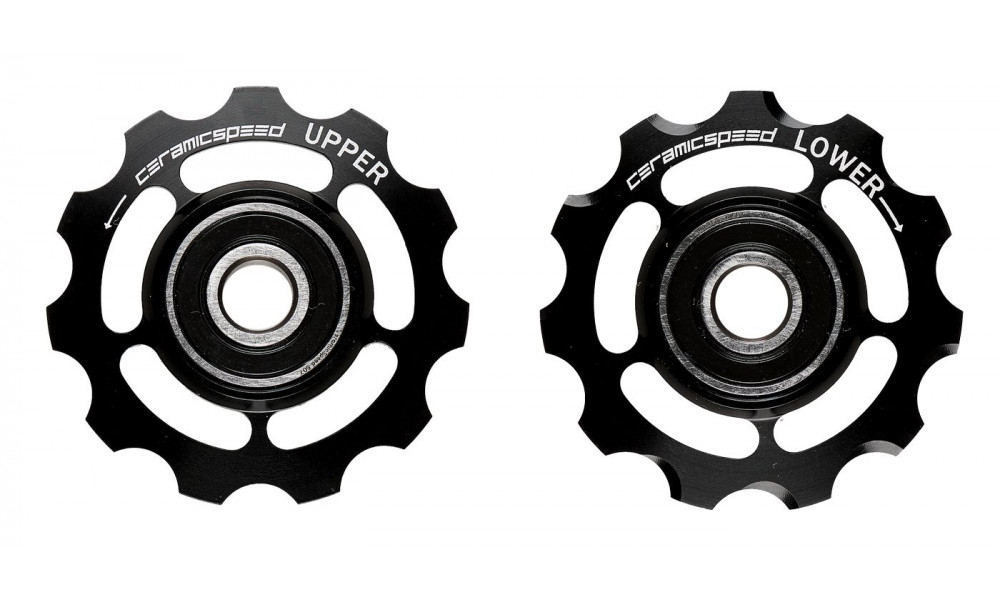 Pārslēdzēju rullīši CeramicSpeed for Campagnolo 11s Alloy 607 black (101686) 