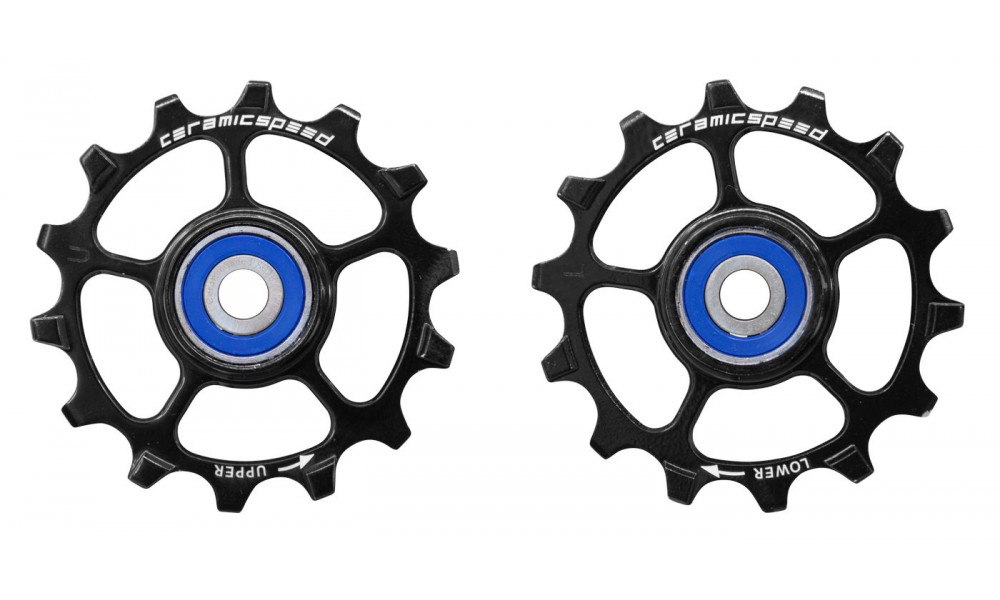 Pārslēdzēju rullīši CeramicSpeed for SRAM Eagle & Eagle AXS 1-12 Coated Alloy 626 black (103346) 