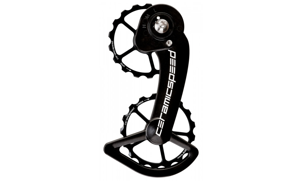 Pārslēdzēju rullīši CeramicSpeed Oversized for SRAM 11s eTap Alloy 607 stainless steel black (101649) 