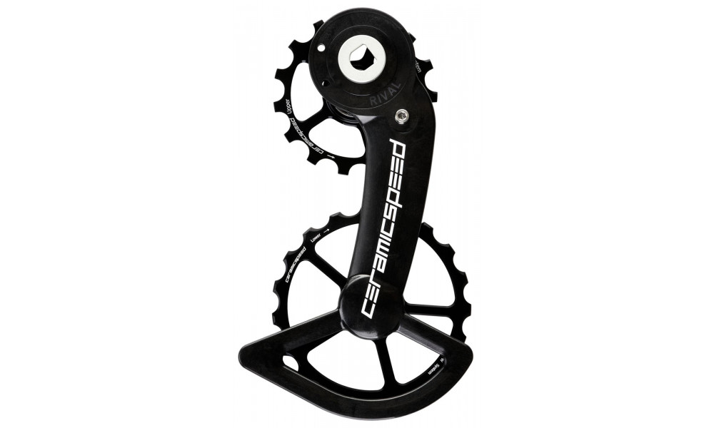 Pārslēdzēju rullīši CeramicSpeed Oversized for SRAM Rival AXS Alloy 607 stainless steel black (110674) 