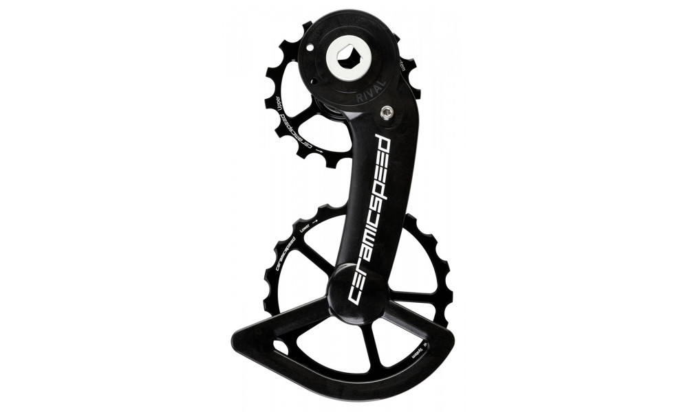 Pārslēdzēju rullīši CeramicSpeed Oversized Alloy 607 Coated black (110675) 