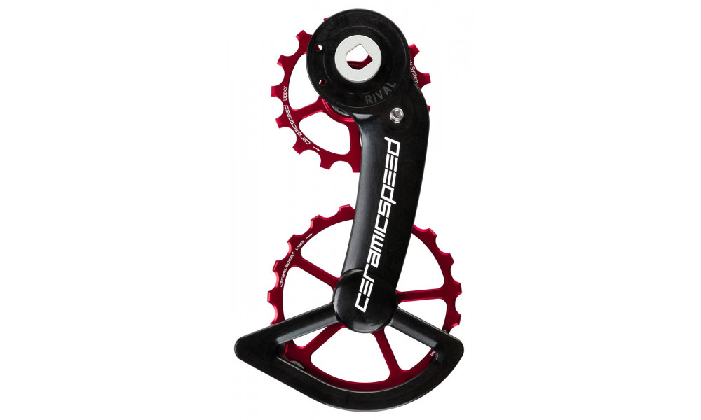 Pārslēdzēju rullīši CeramicSpeed Oversized Alloy 607 Coated red (110679) 