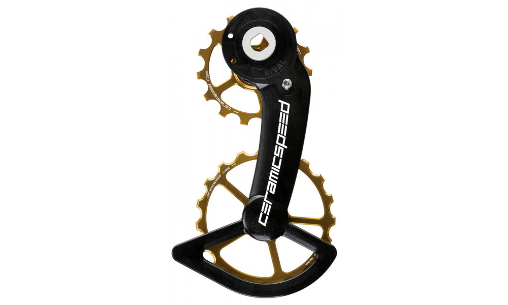 Pārslēdzēju rullīši CeramicSpeed Oversized Alloy 607 Coated gold (110681) 