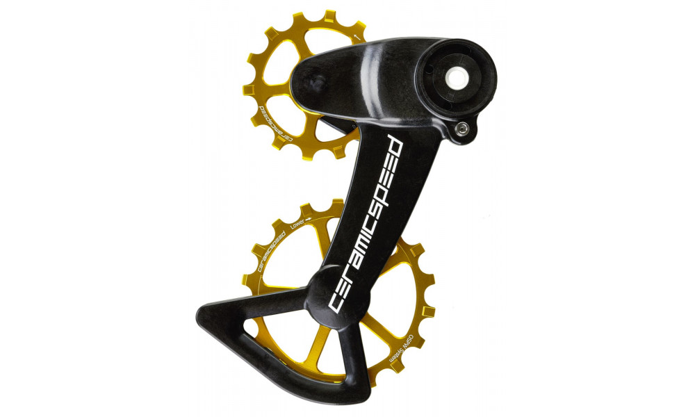 Pārslēdzēju rullīši CeramicSpeed Oversized X for SRAM Eagle Mechanical Coated Alloy 607 gold (106968) 