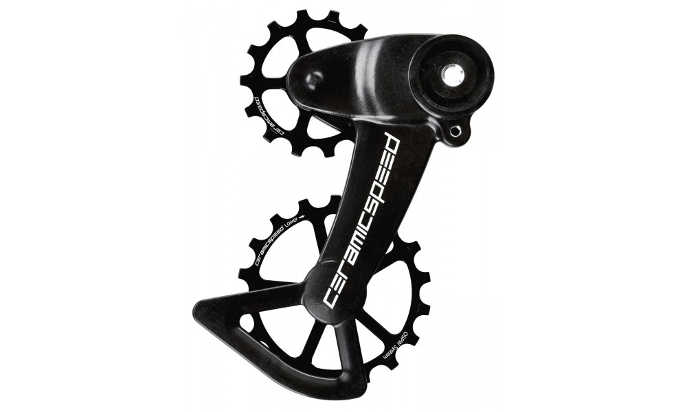 Pārslēdzēju rullīši CeramicSpeed Oversized X for SRAM Eagle AXS Coated Alloy 607 black (107004) 