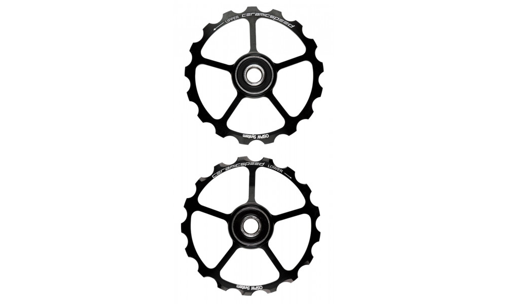 Pārslēdzēju rullīši CeramicSpeed Oversized (spare) Alloy 607 stainless steel black (101670) 