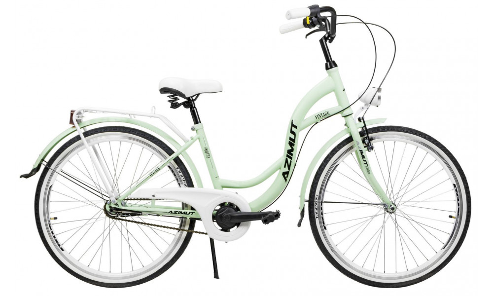 Velosipēds AZIMUT Vintage 26" 3-speed 2024 mint-white matt - 4